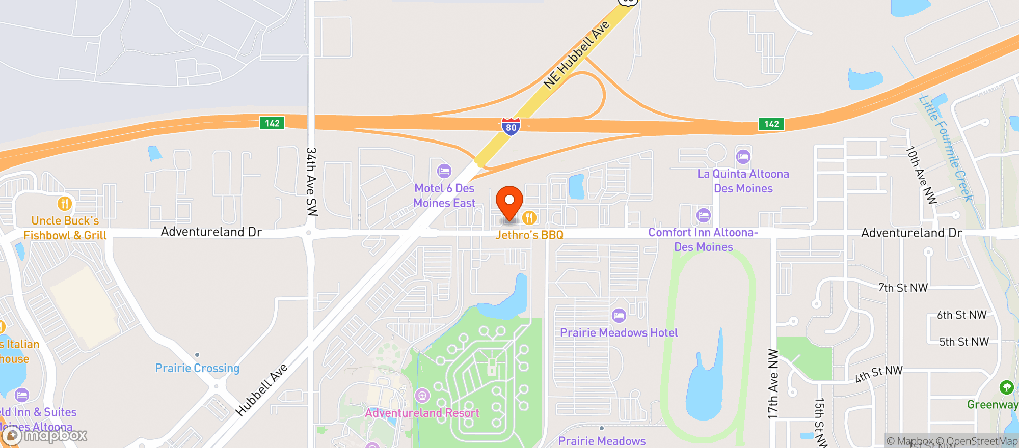 Map showing Super Stop Ii