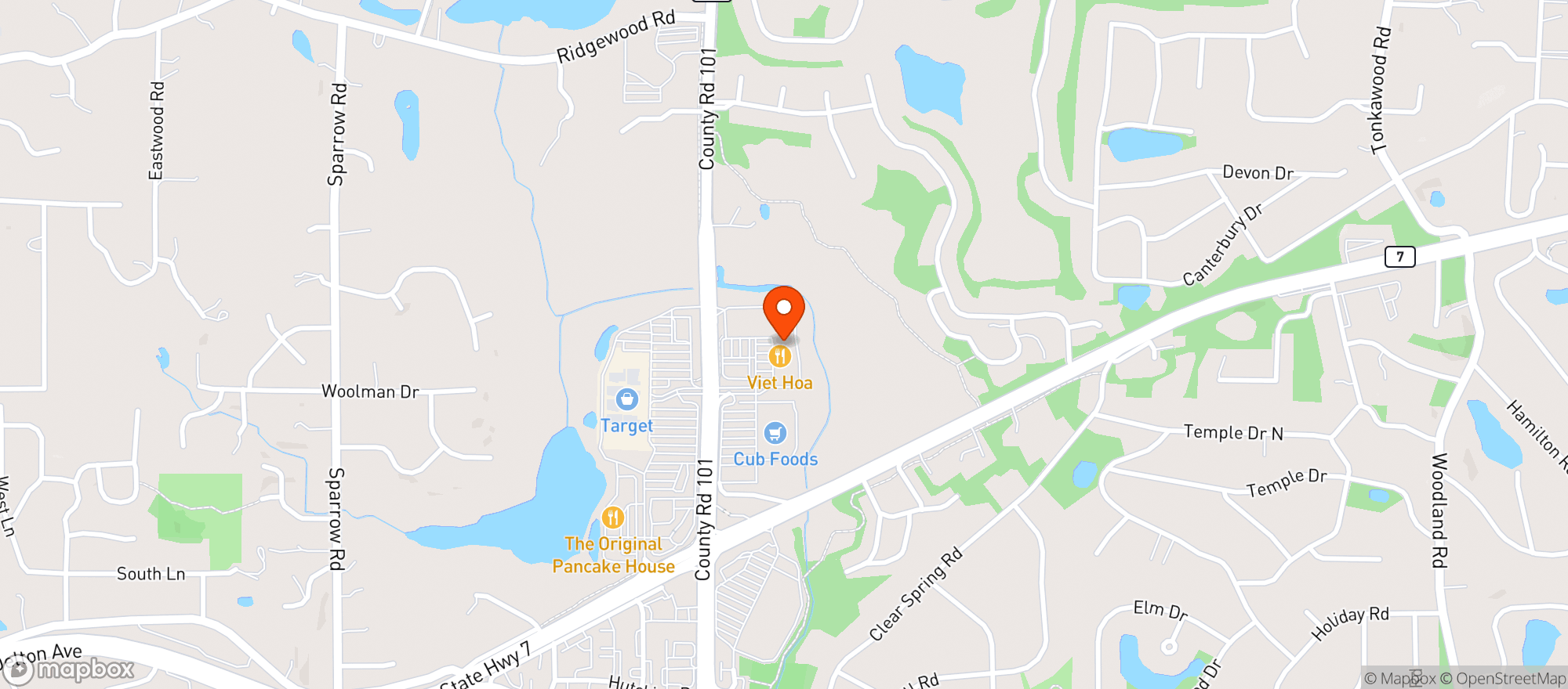 Map showing MGM WINE & SPIRITS #004