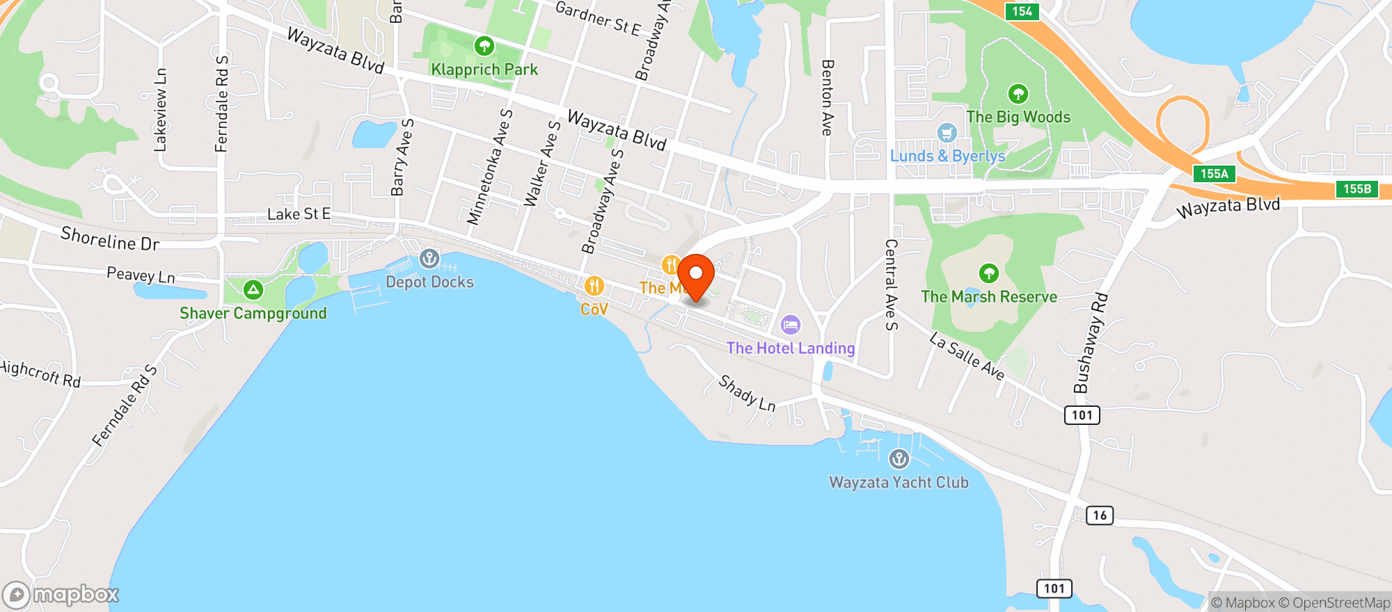 Map showing Red Cow