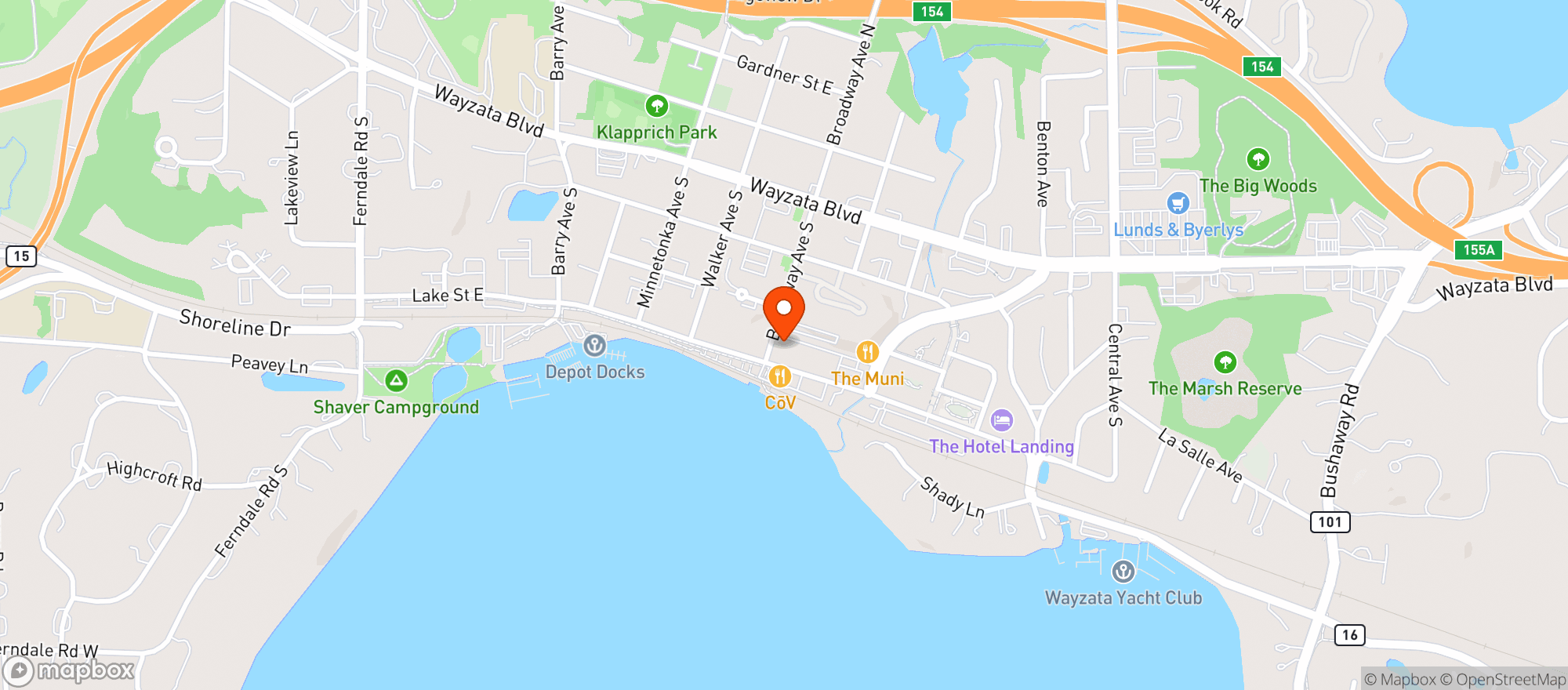 Map showing Eloise