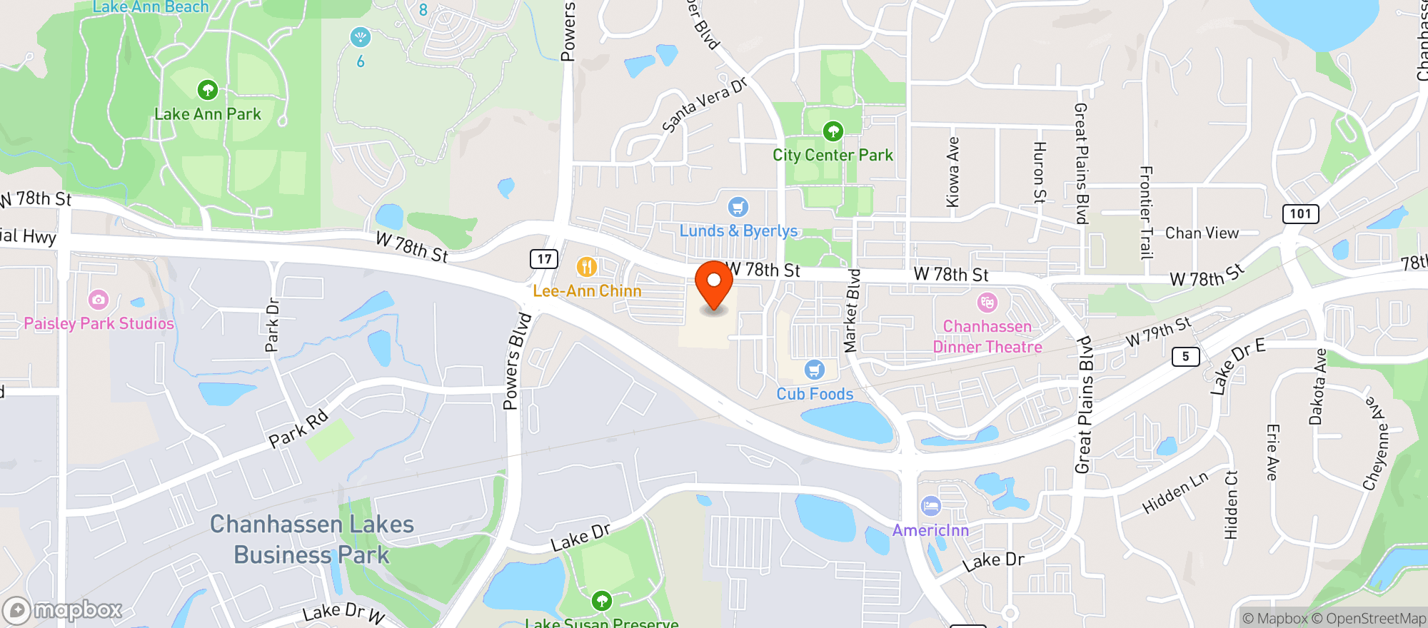 Map showing Target