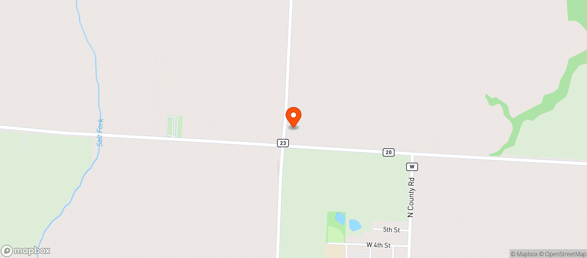 Map showing The Gas Spot #1004