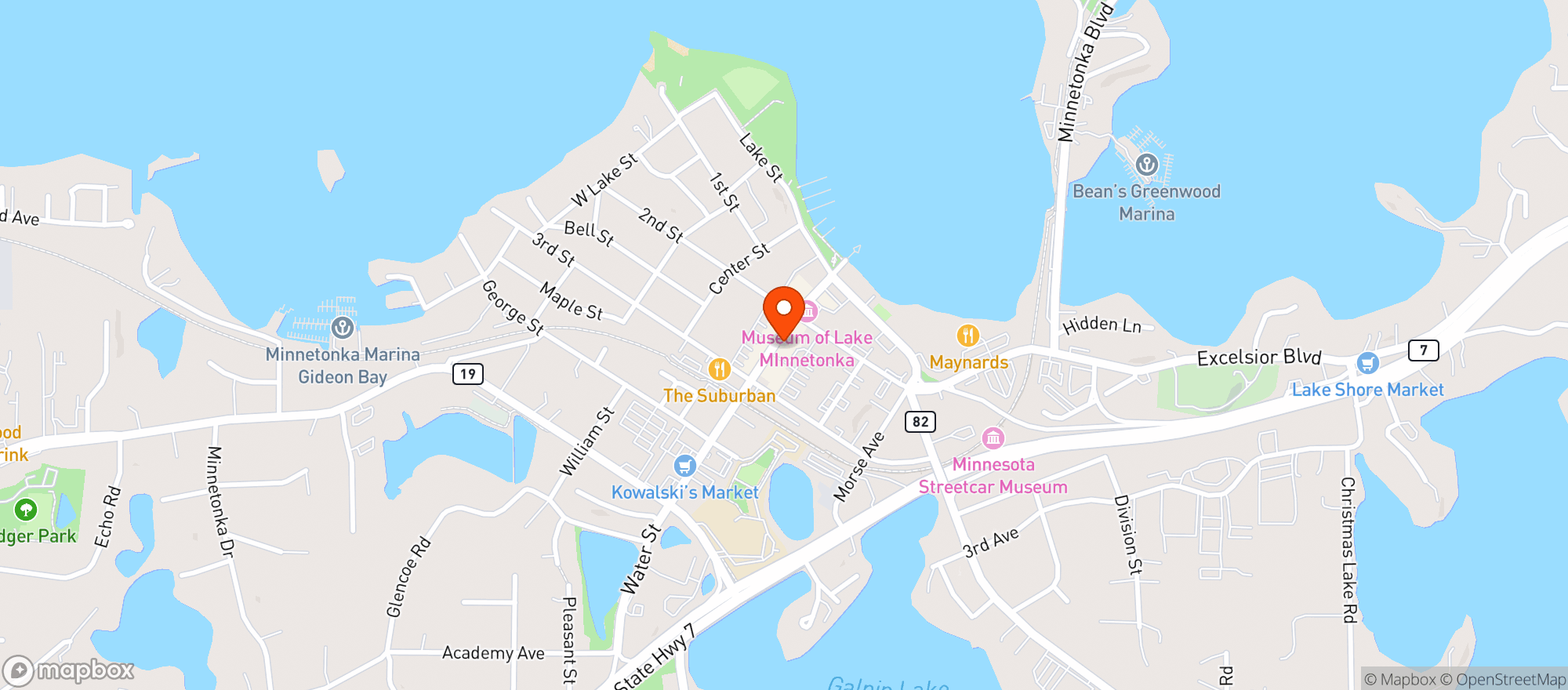 Map showing Coalition Restaurant