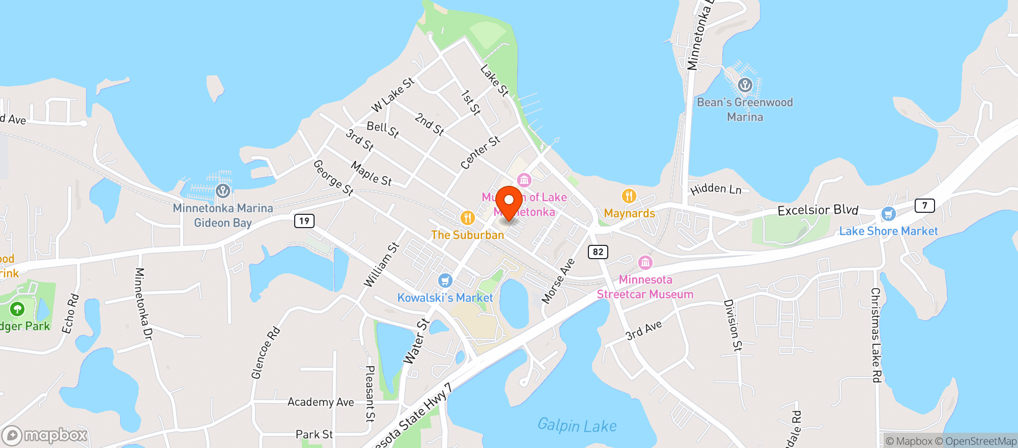 Map showing Excelsior Brewing Company