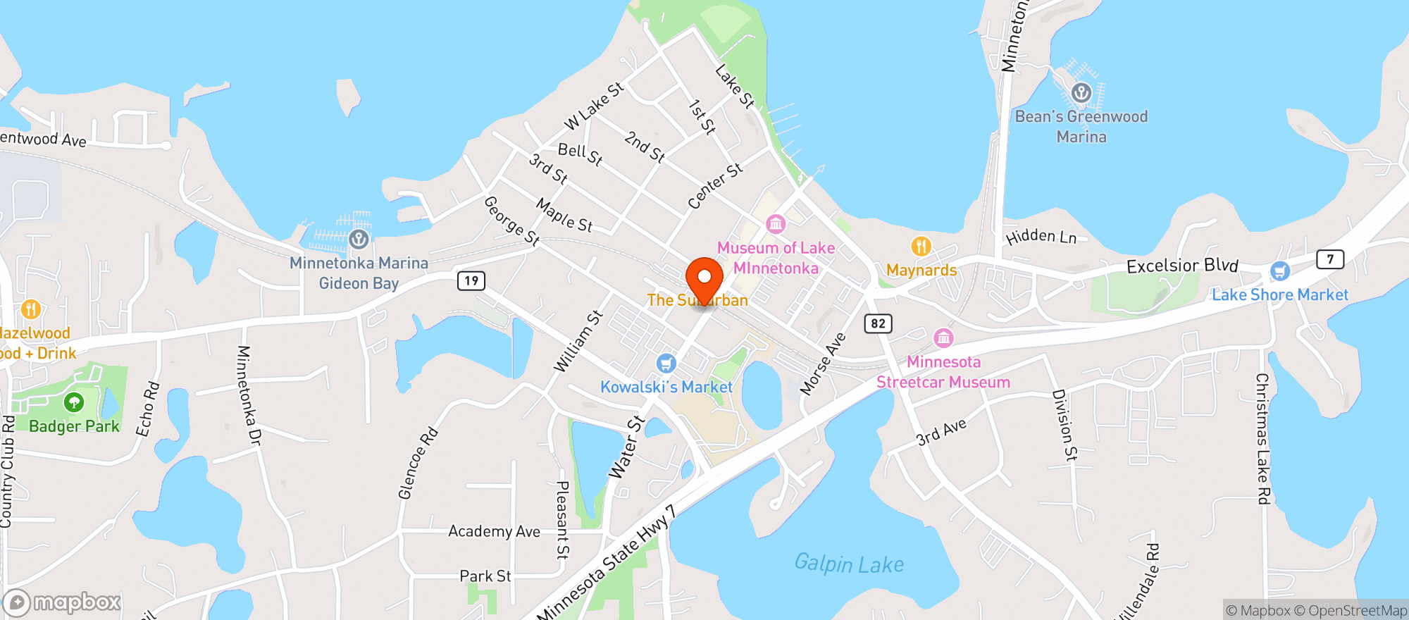 Map showing 318 Cafe