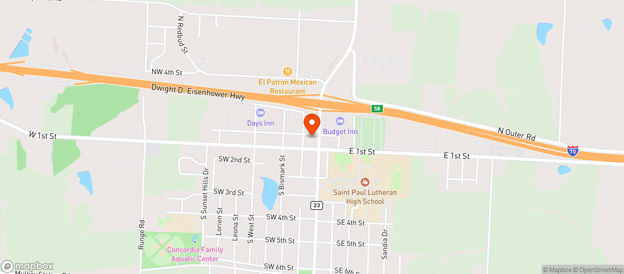 Map showing 7th Heaven (concordia)