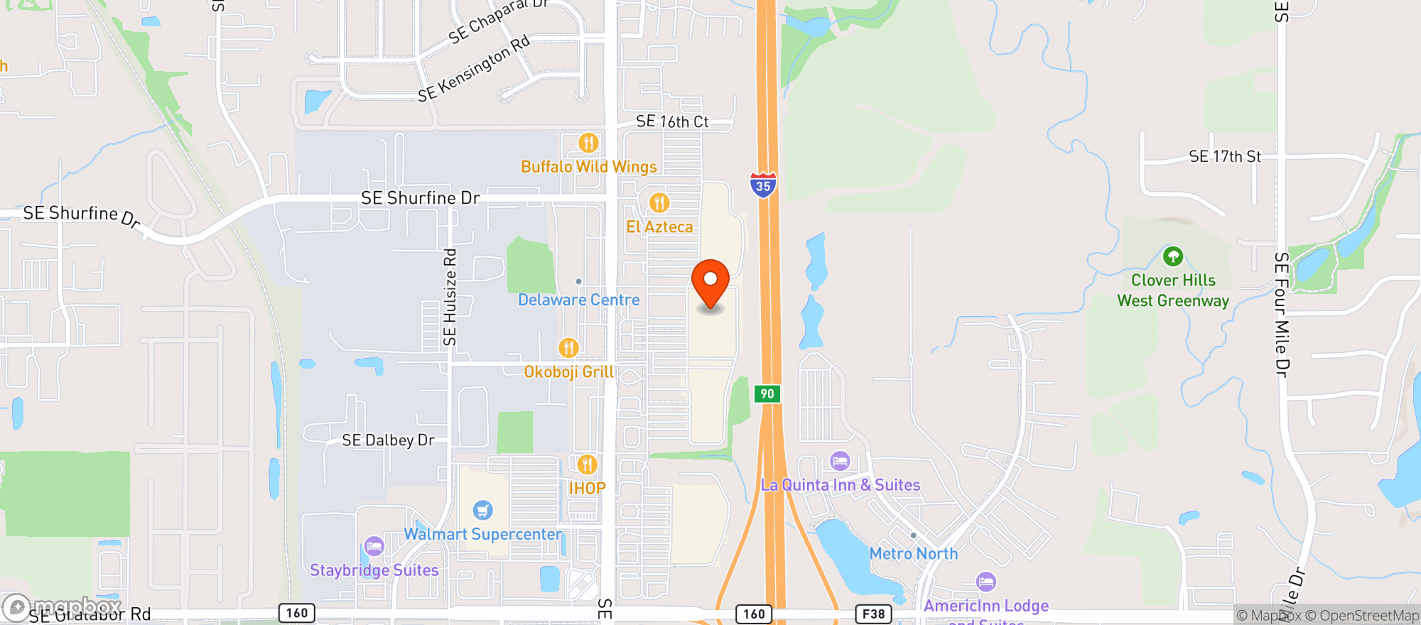 Map showing Target