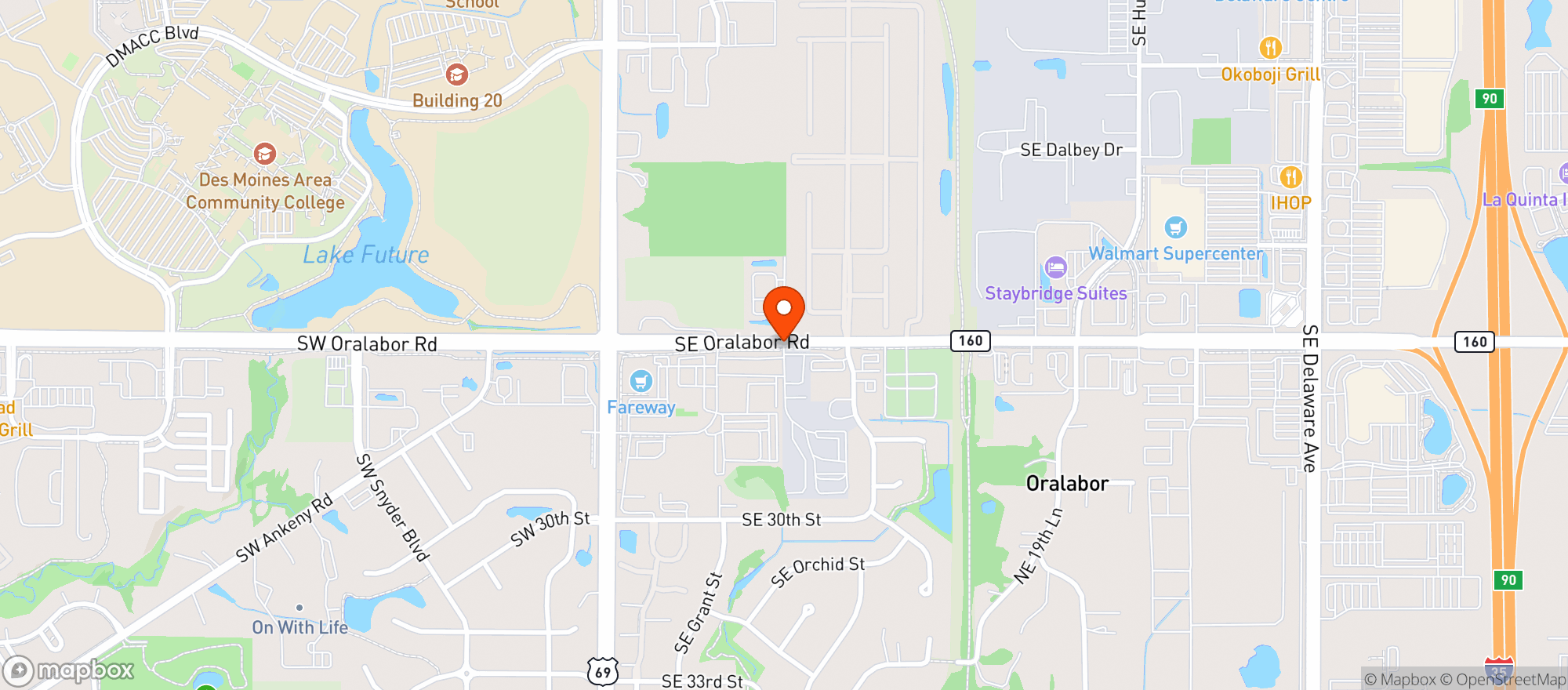 Map showing KWIK STAR #1016