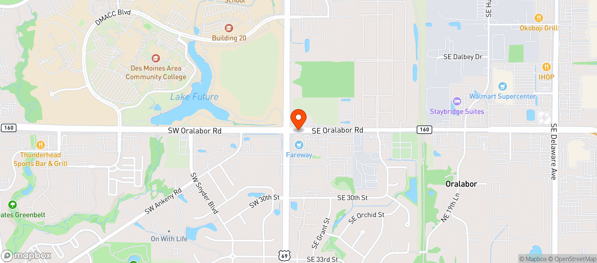 Map showing FAREWAY