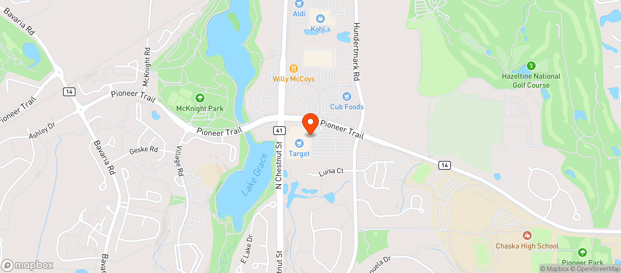 Map showing Target Liquor