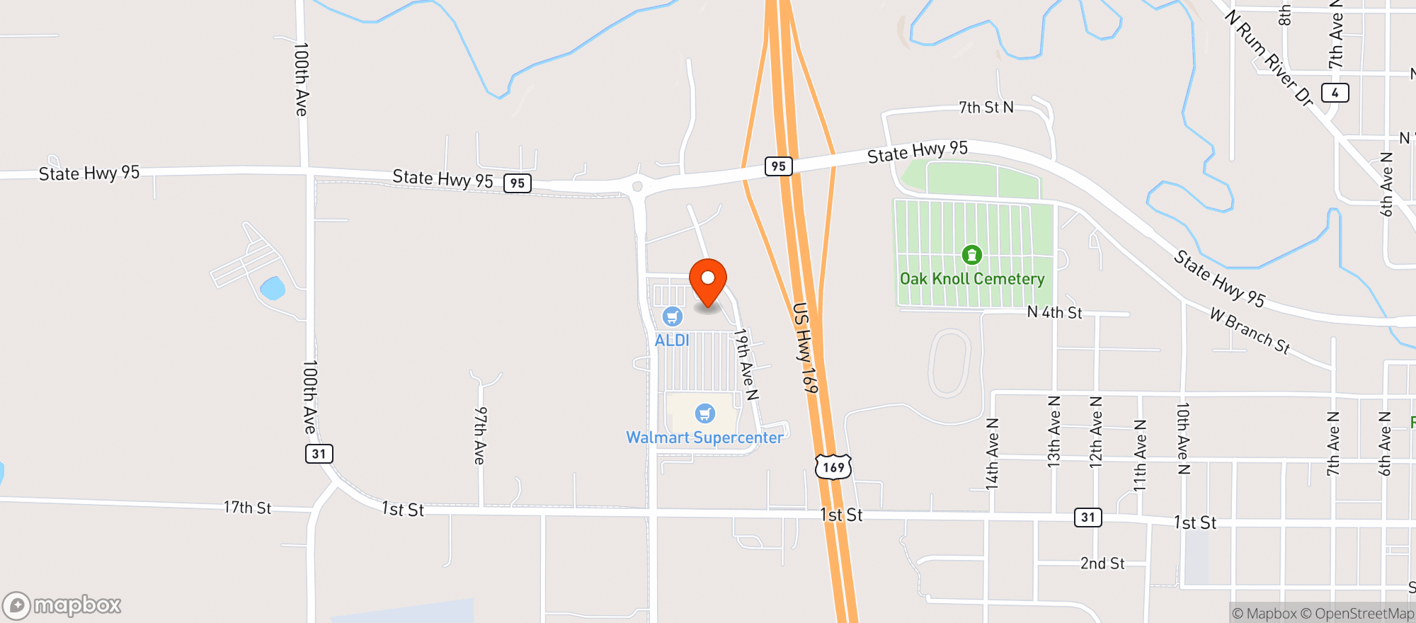 Map showing Princeton Off Sale Liquor