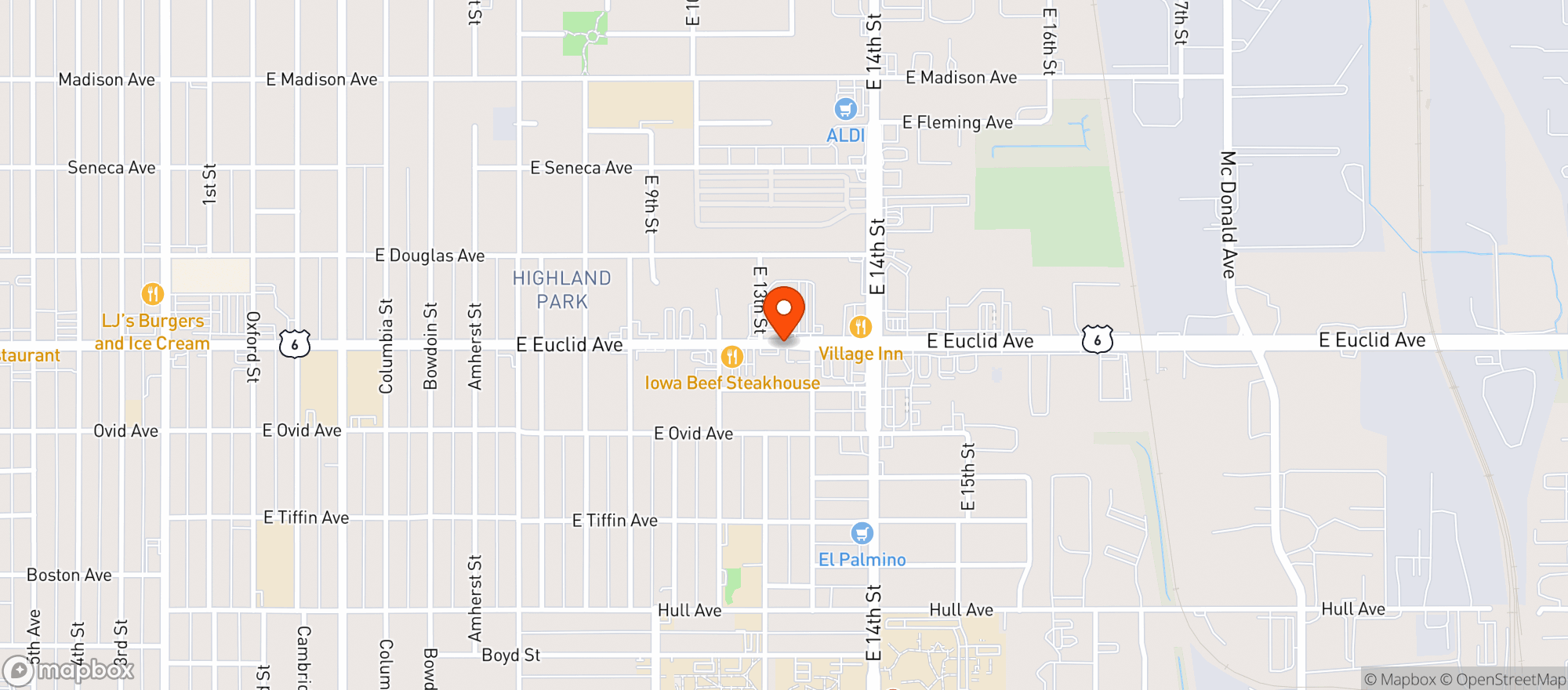 Map showing Cash Saver