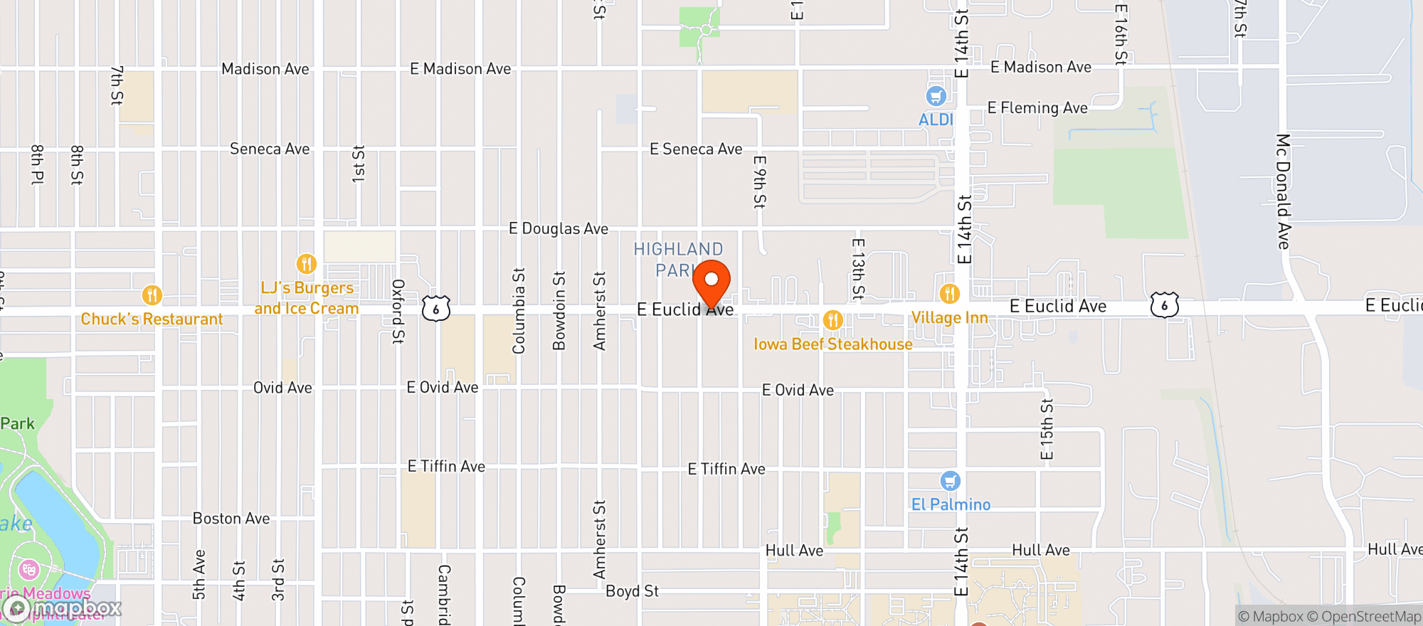 Map showing Super Quick Liquor