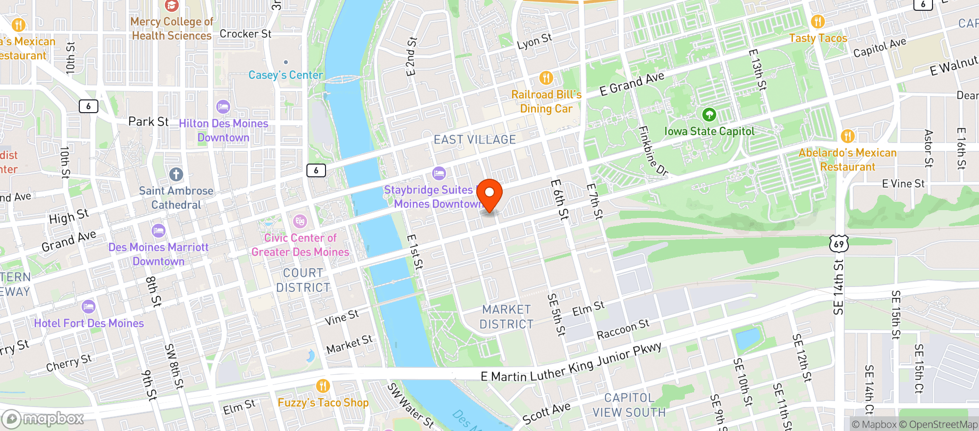 Map showing Molly S Frozen