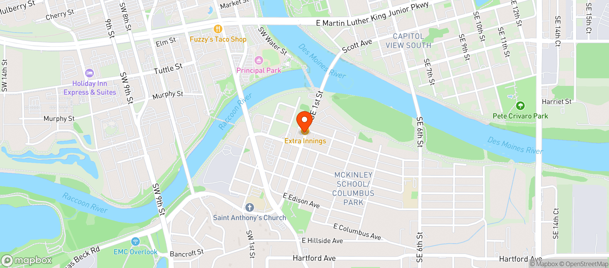 Map showing Best Trip