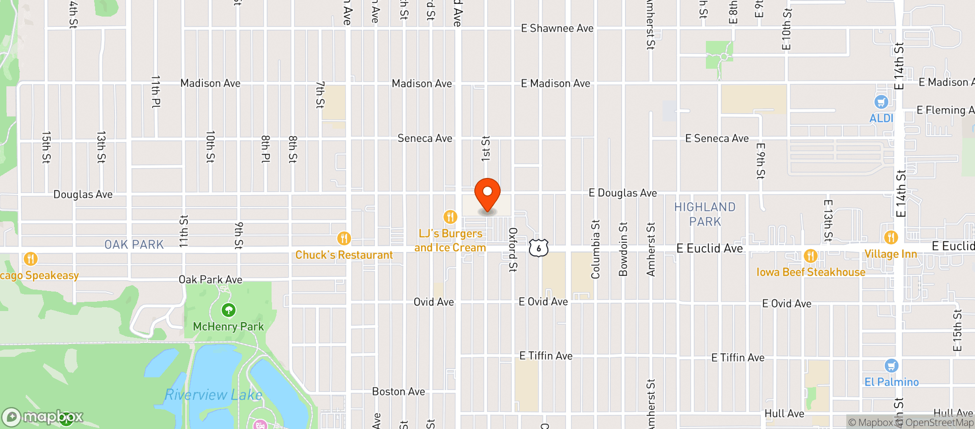 Map showing Fareway