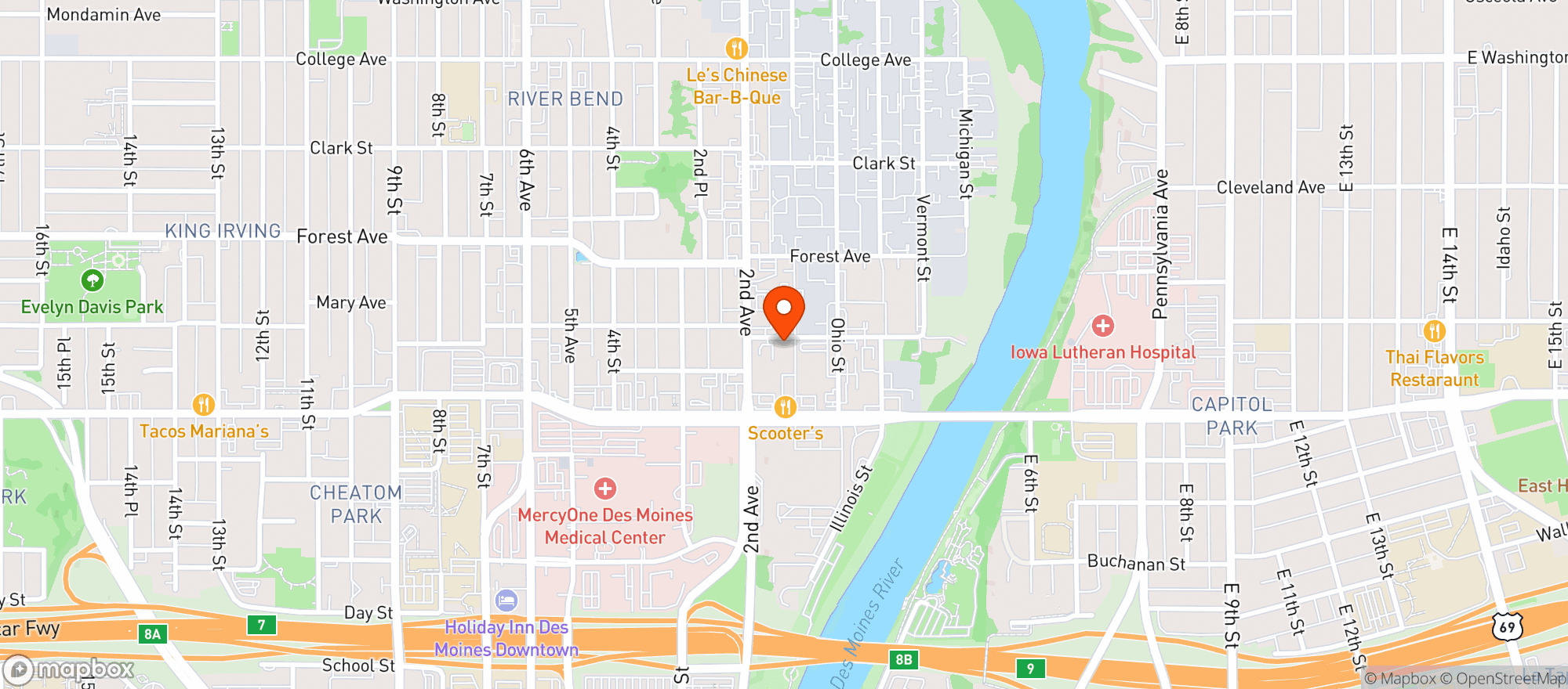 Map showing Top It Off