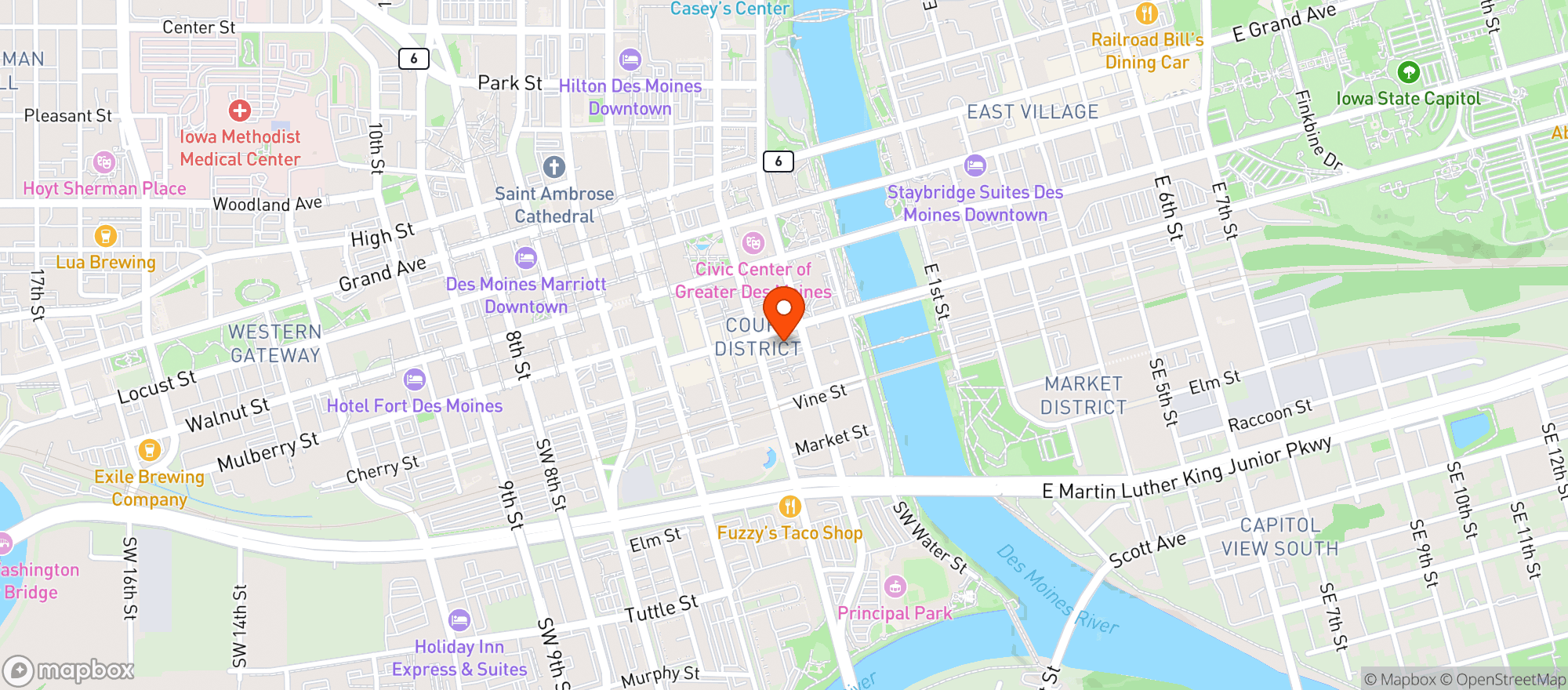 Map showing Tonic On Court