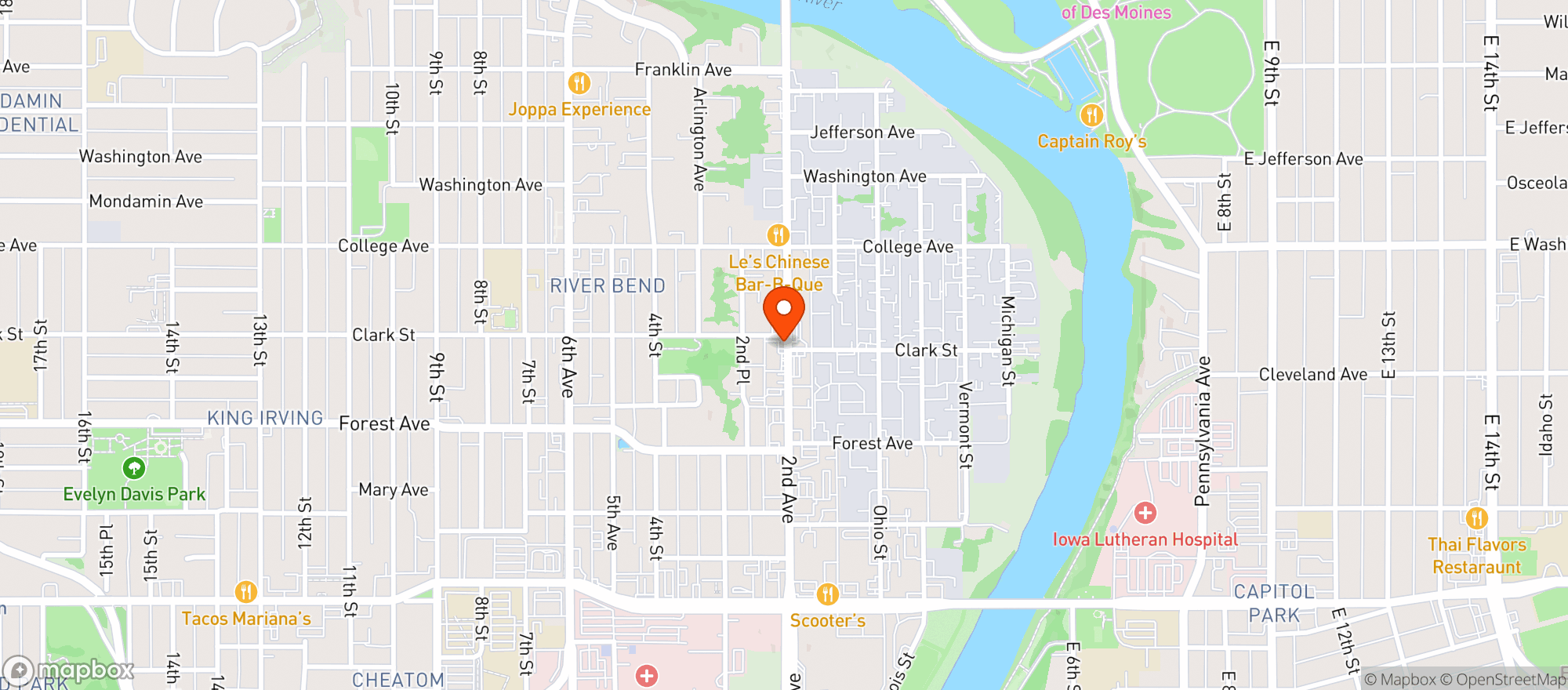 Map showing Central City Liquors