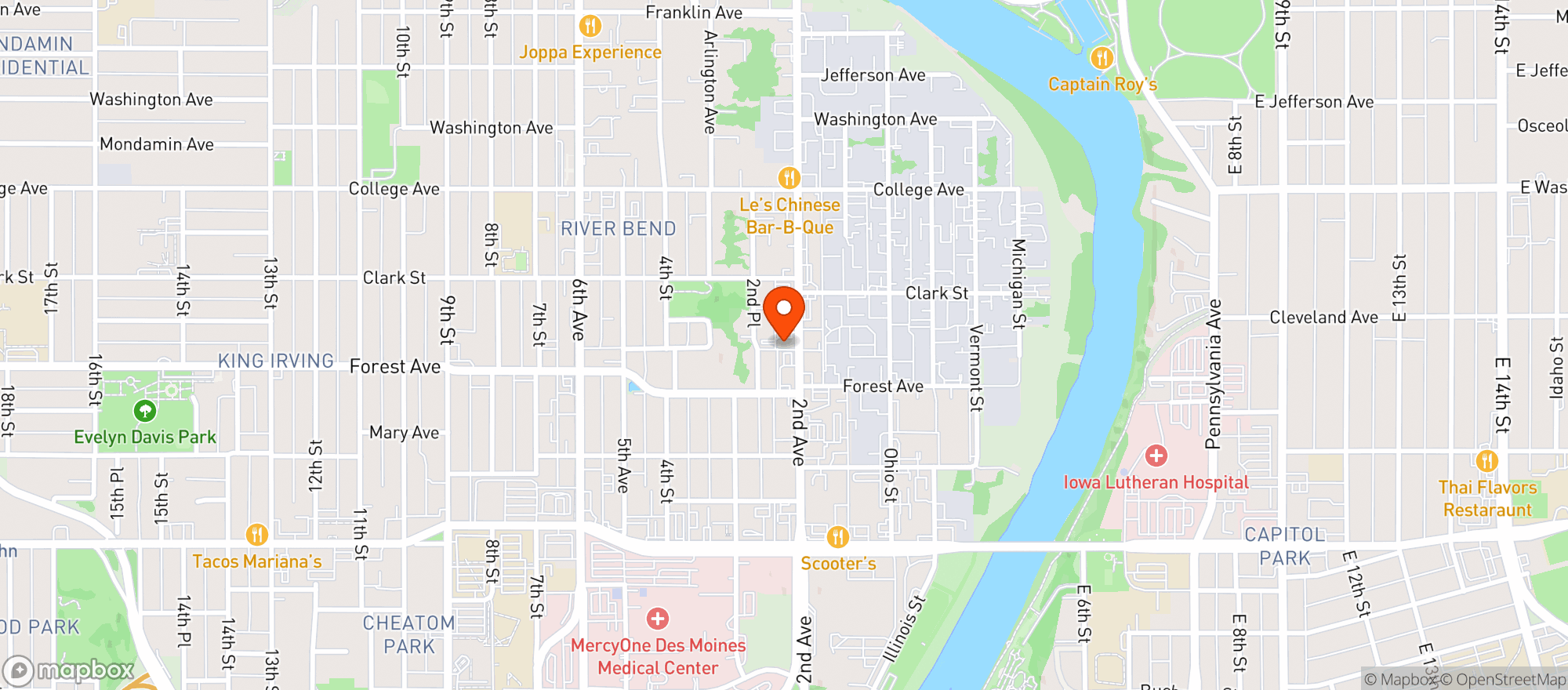 Map showing Maggies Rumble Room