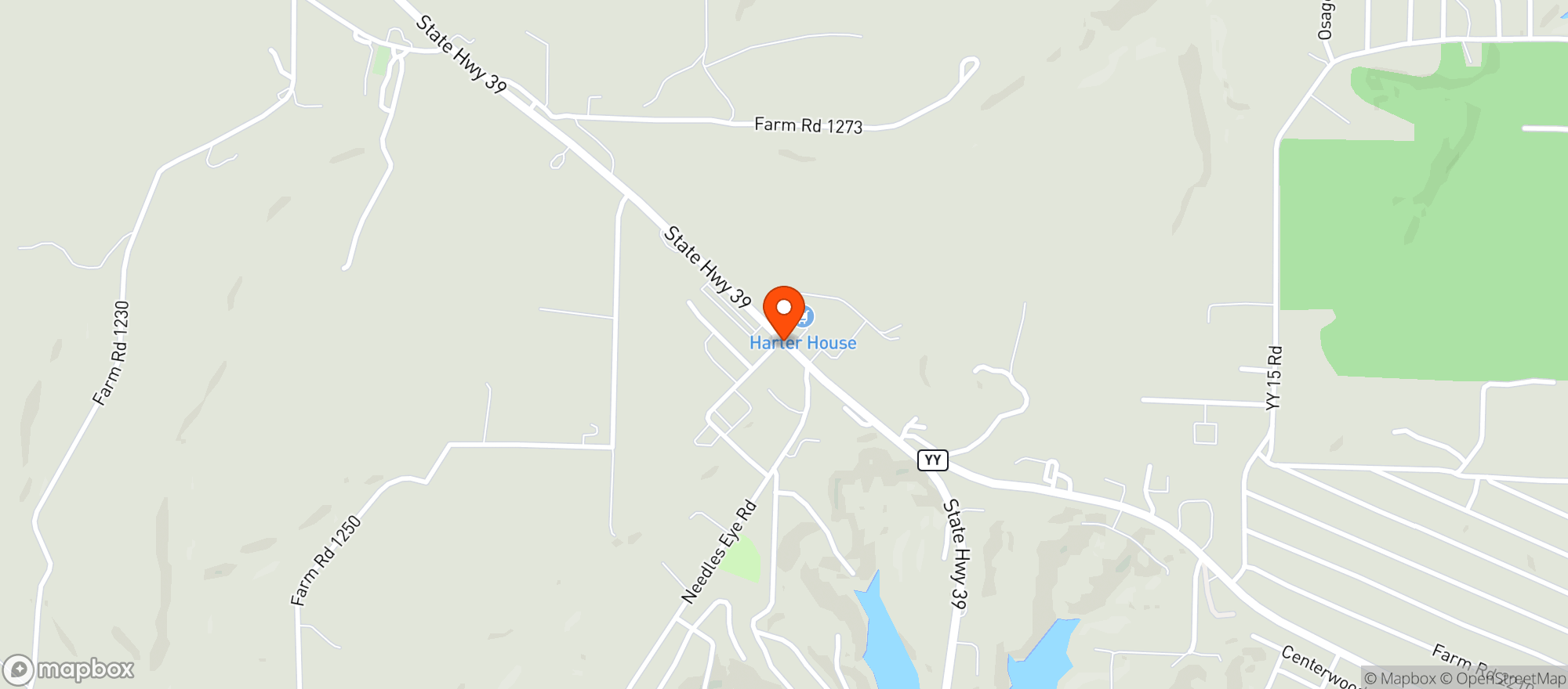 Map showing Harter House Supermarket