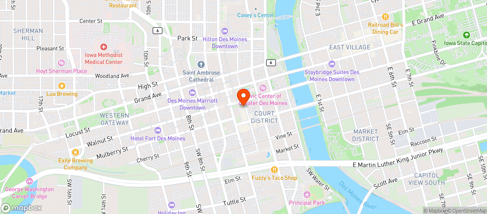 Map showing Lift