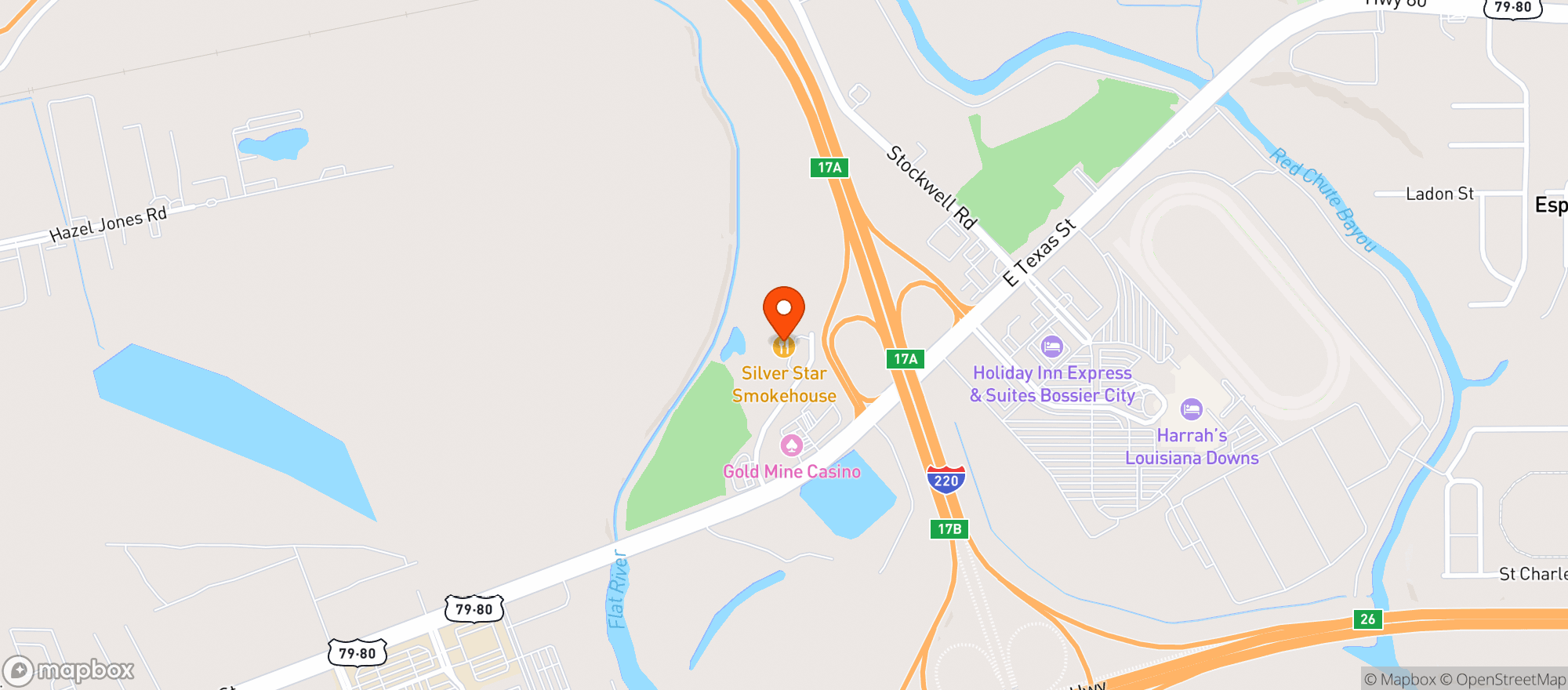 Map showing Silver Star Smokehouse & Saloo