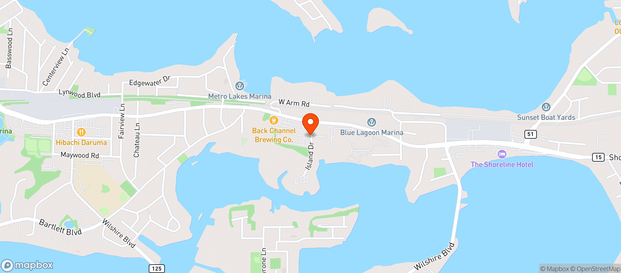 Map showing Mgm Wine & Spirits