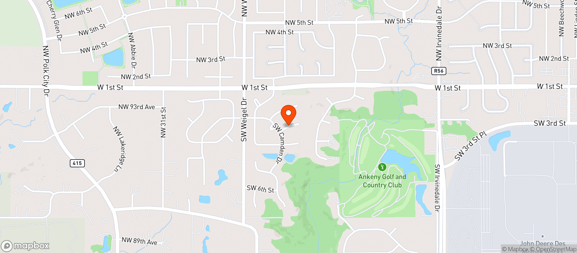 Map showing Trailside Tap