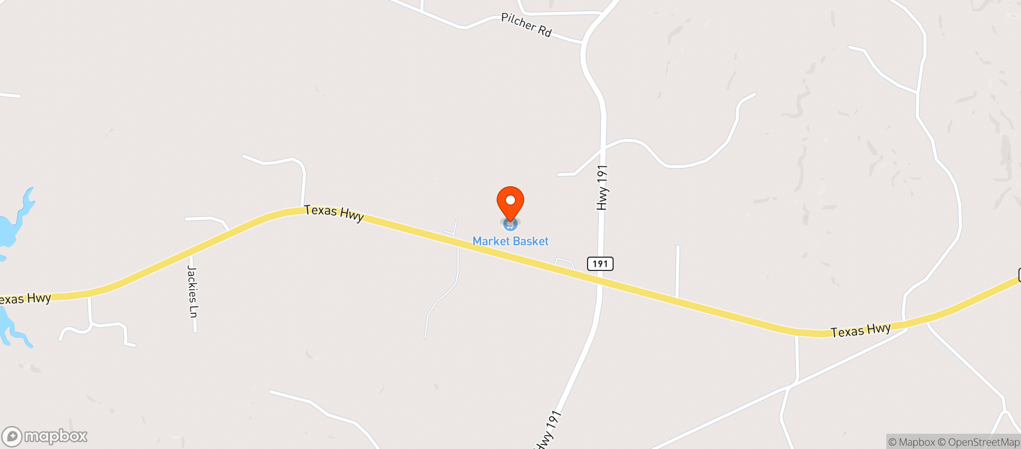 Map showing Market Basket Stores #8