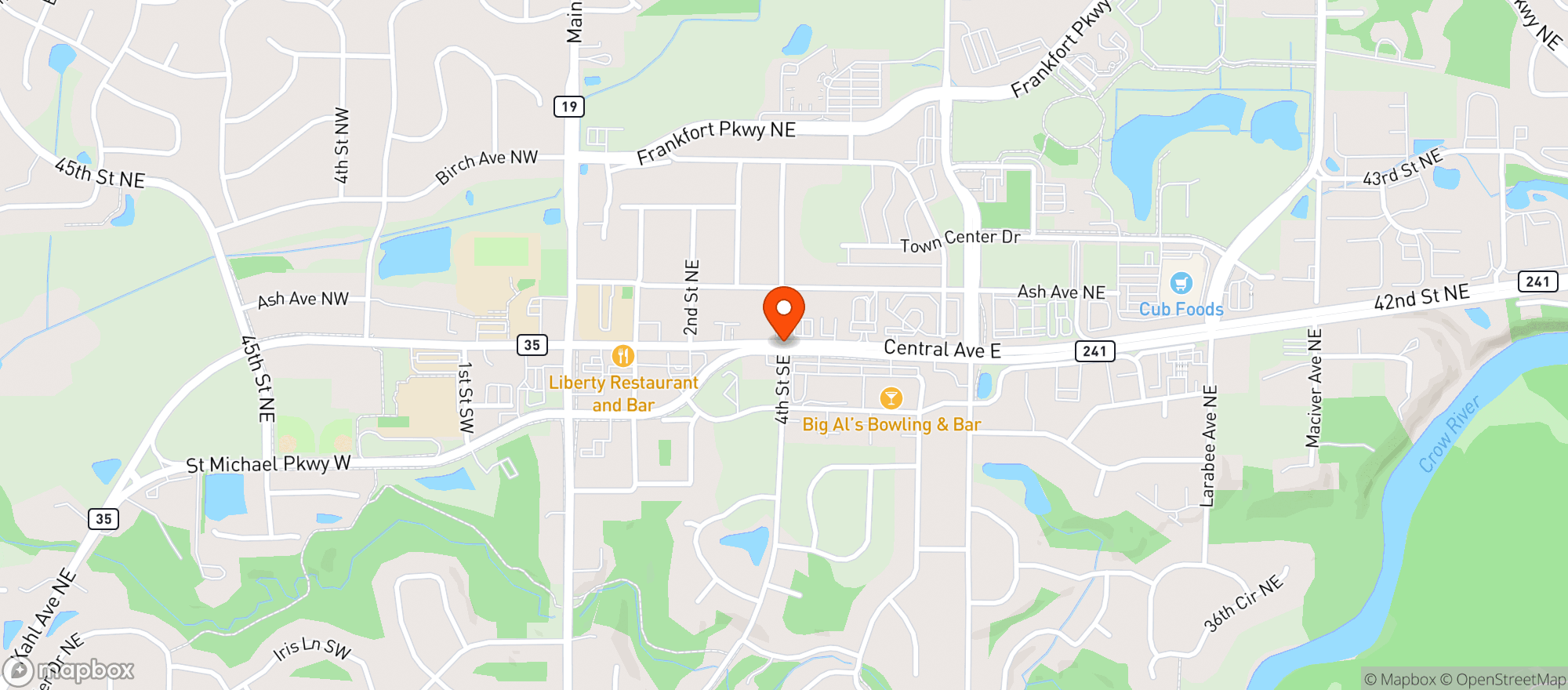 Map showing Cash Wise Liquor - St Michael