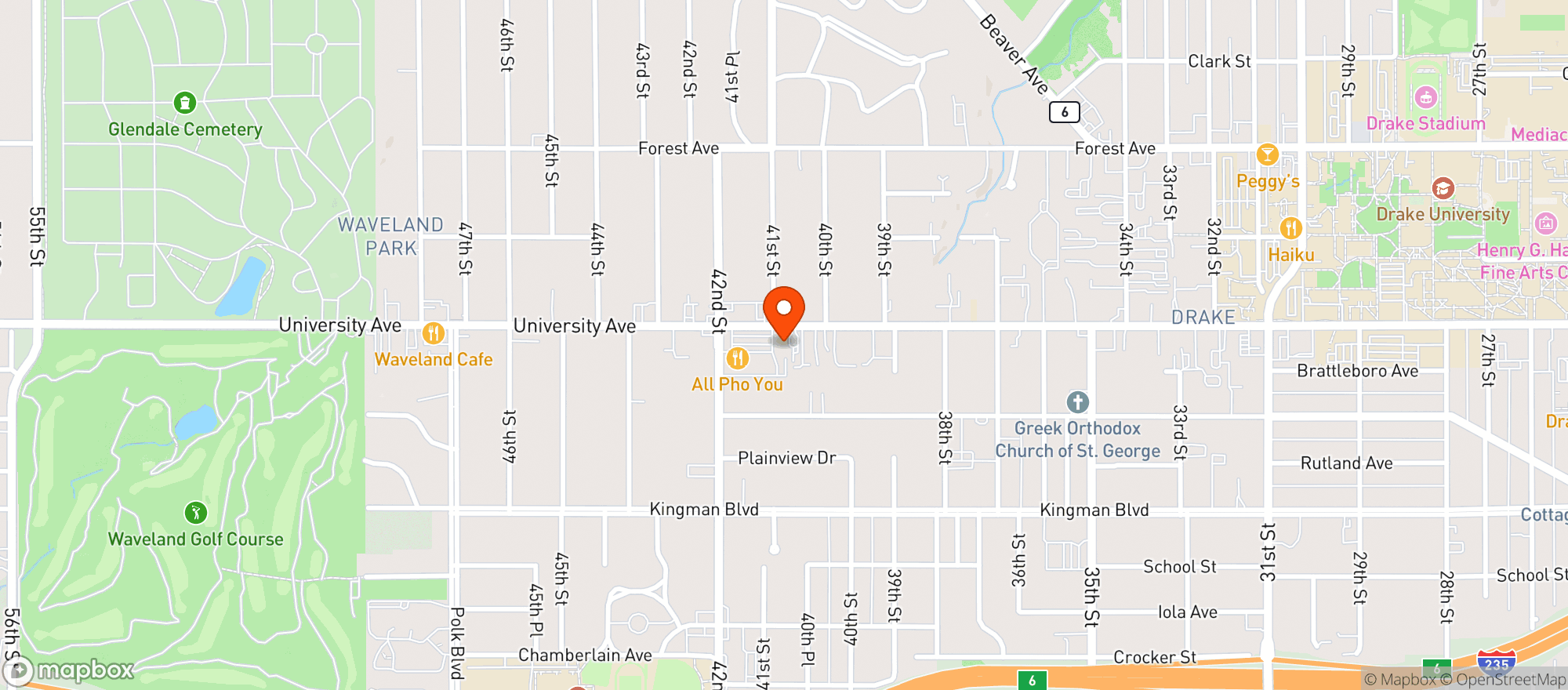 Map showing Campbells Nutrition