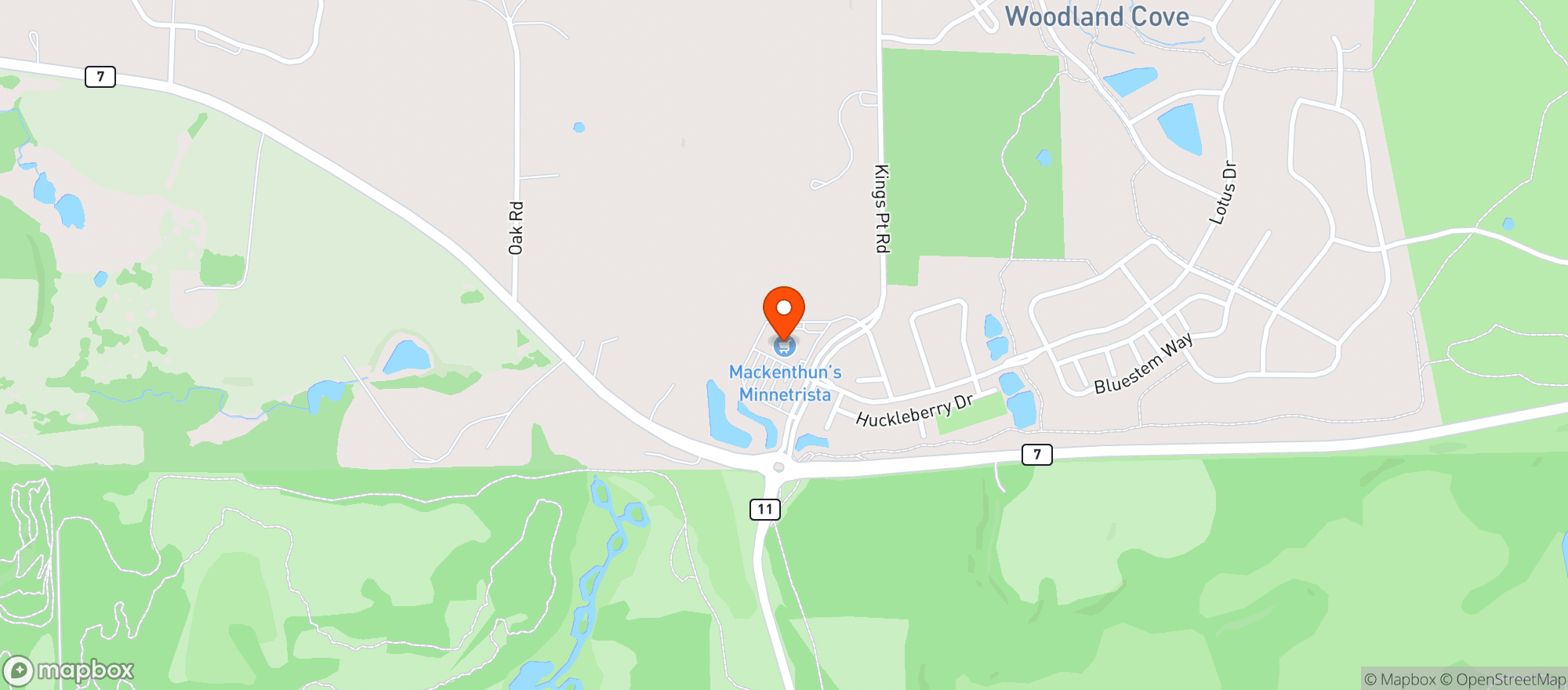 Map showing The Cove Wine & Spirits
