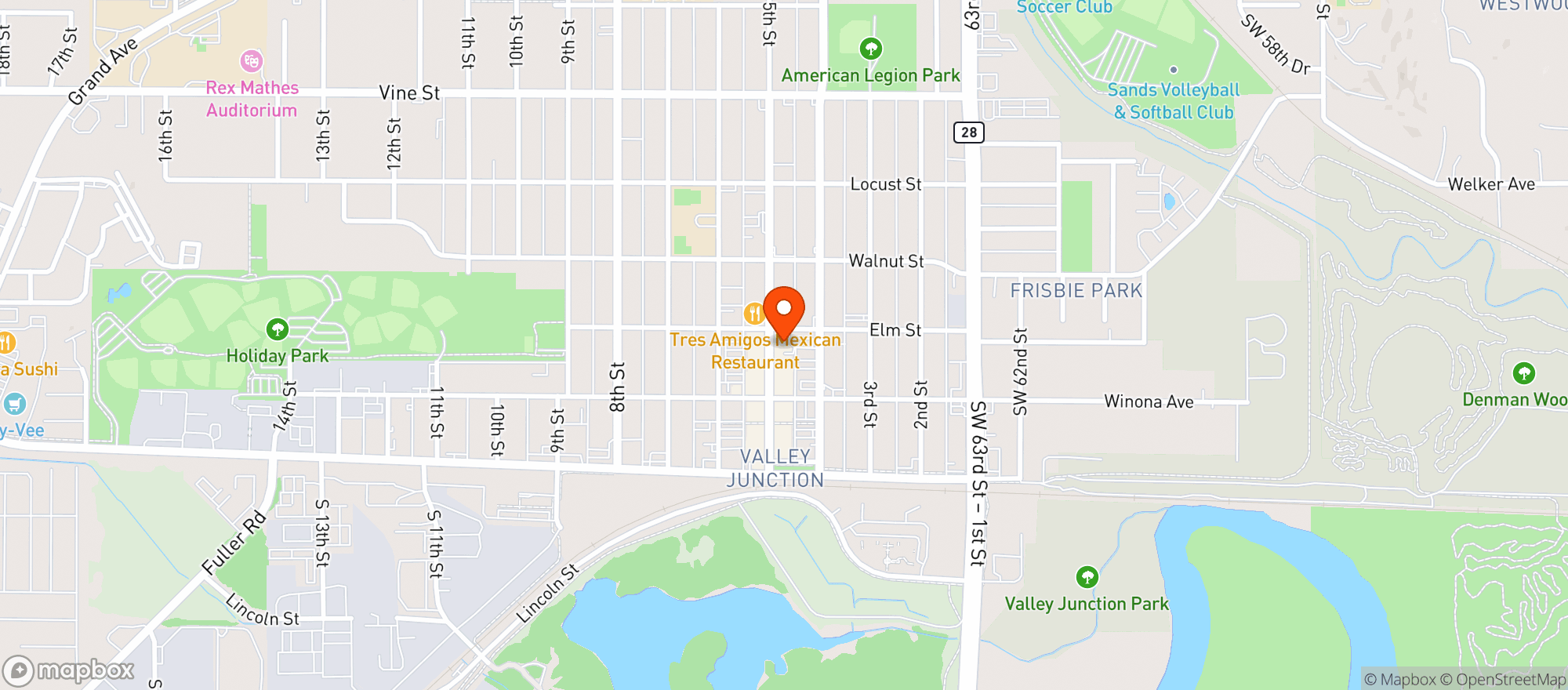 Map showing Coopers