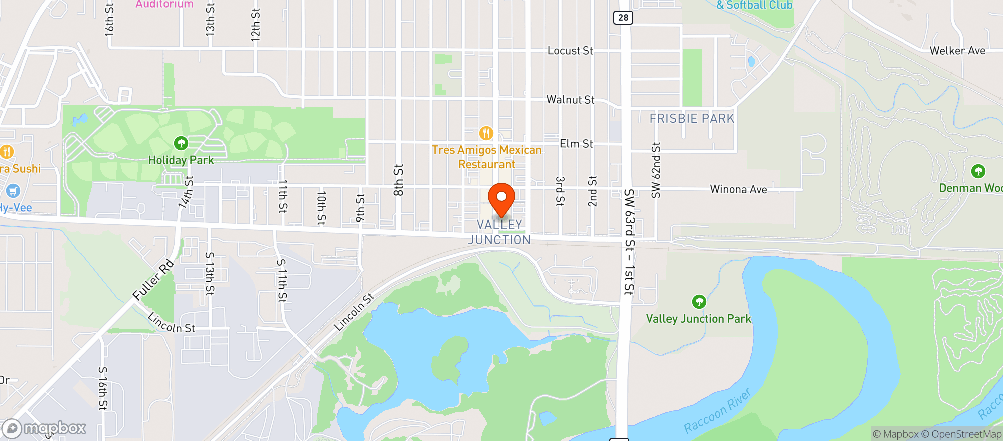 Map showing Bix & Co