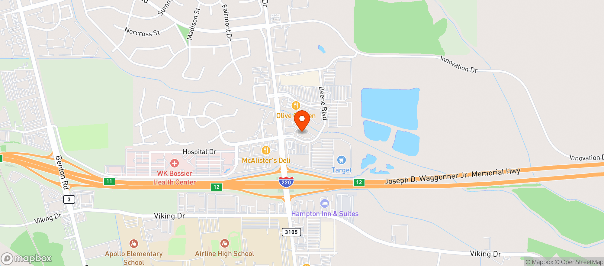 Map showing Gnc