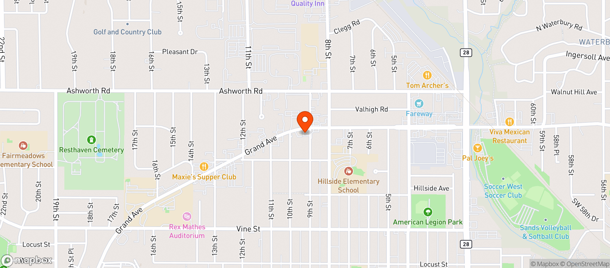 Map showing Easygo