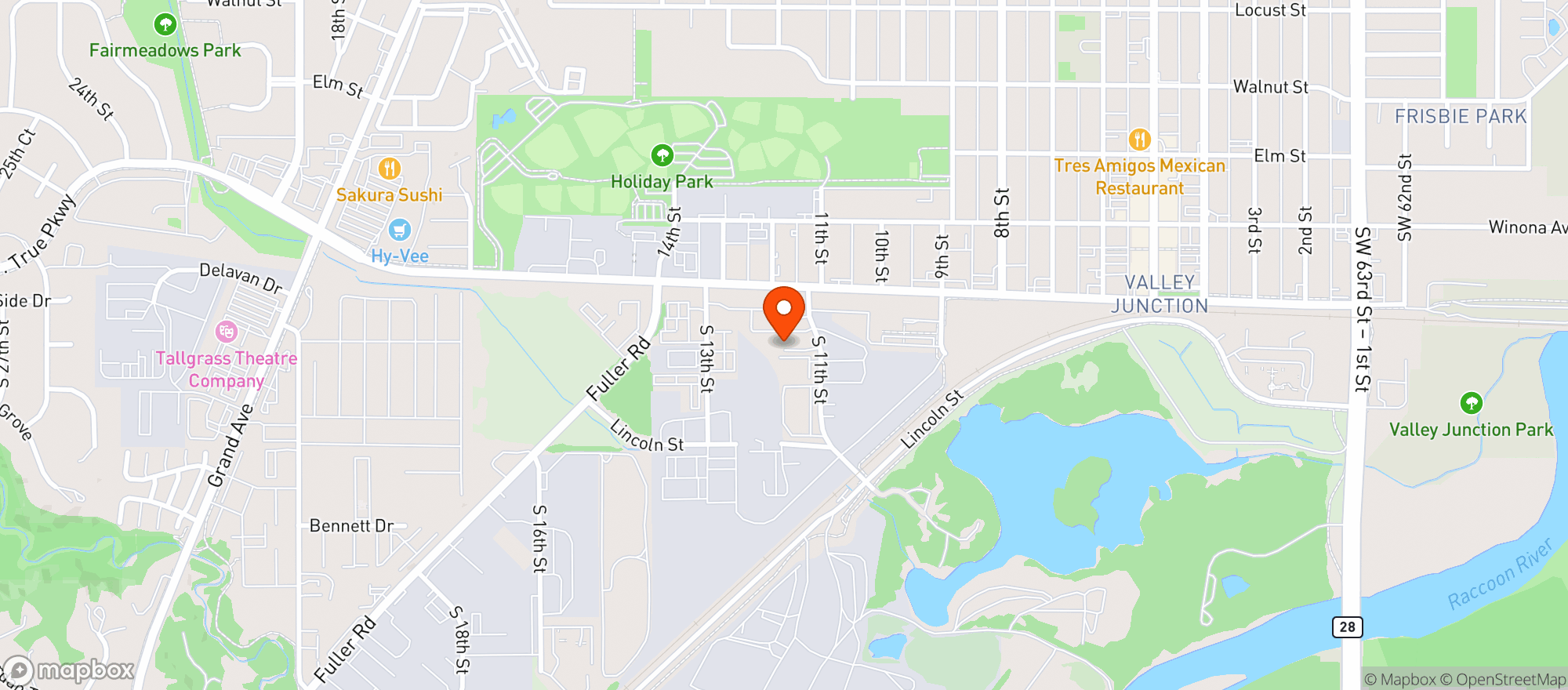 Map showing Hi Fi Brew Lounge