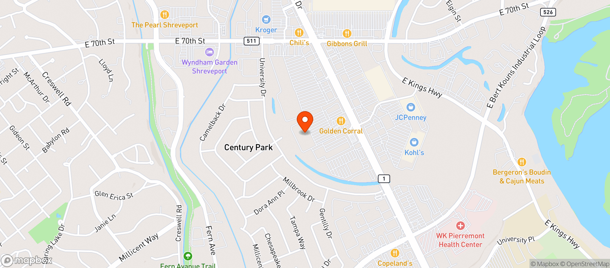 Map showing Sams Club #8273