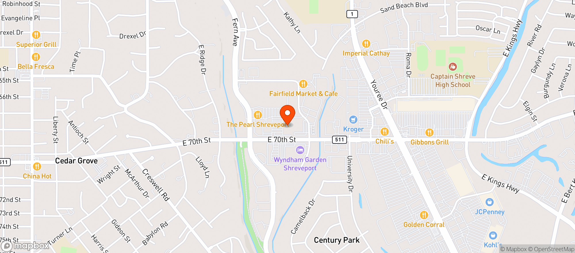 Map showing Whole Foods Market