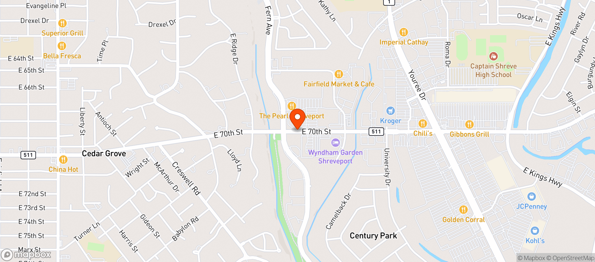 Map showing Hopdoddy Burger Bar