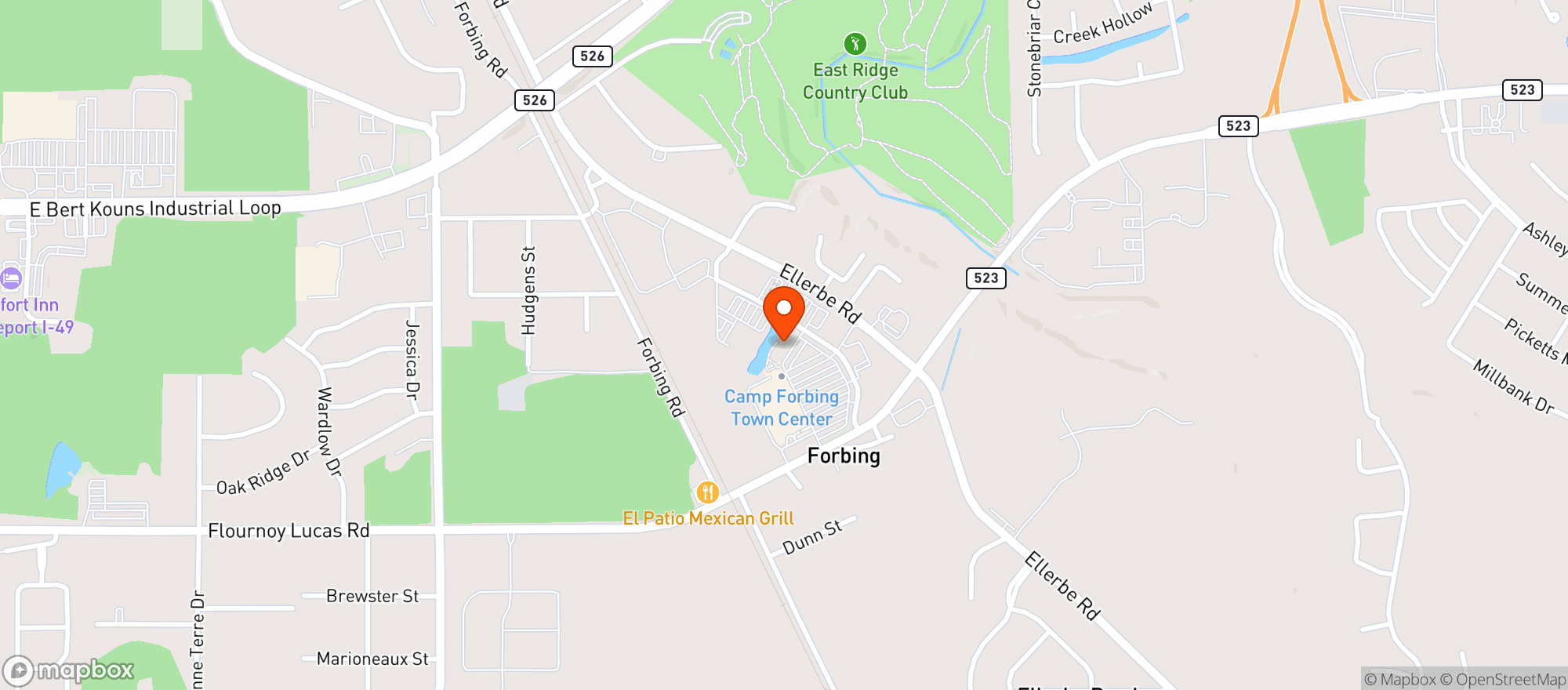 Map showing Silver Star Grill
