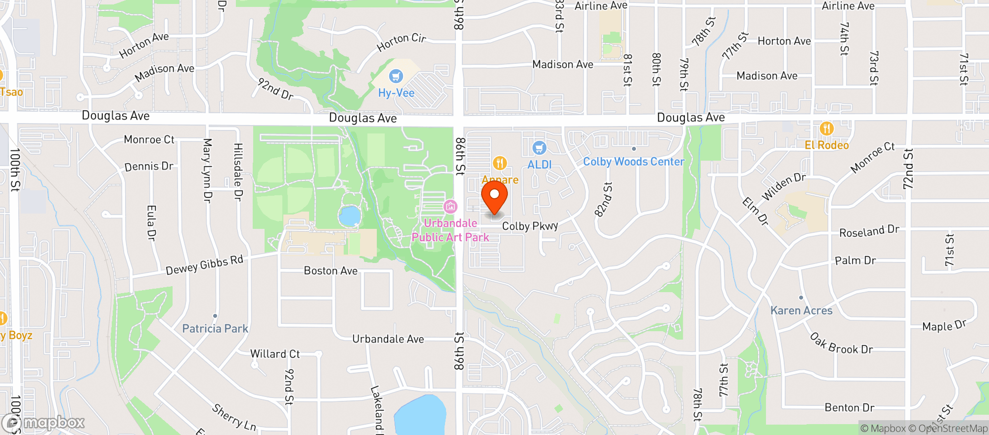 Map showing Blue Shark Ale House