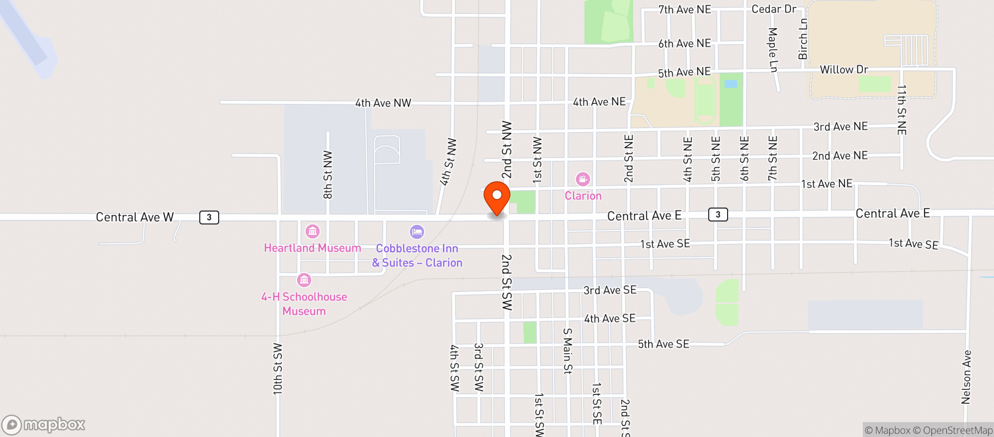 Map showing Brothers Market