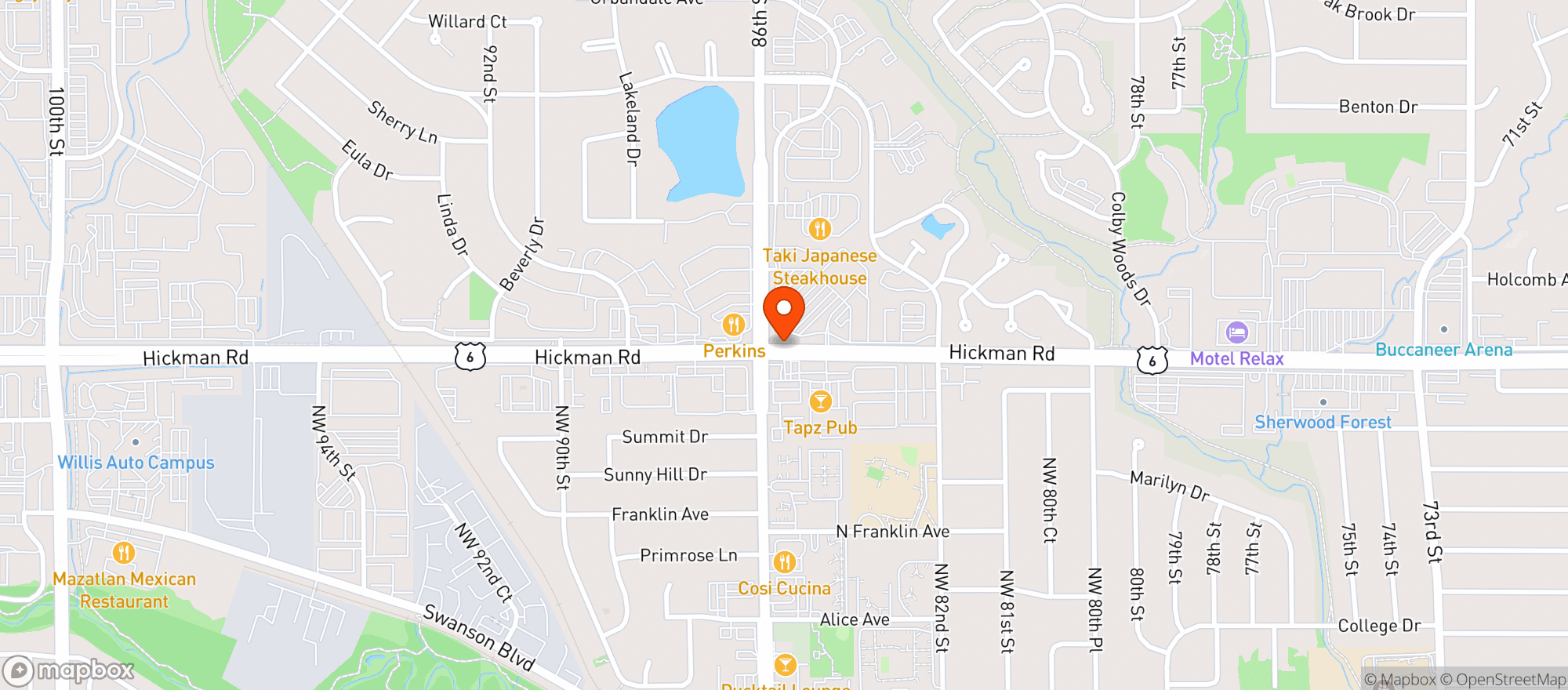 Map showing Hw Premium Cbd