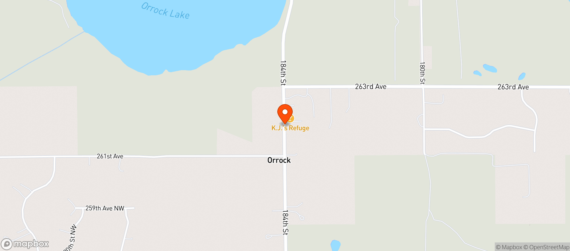 Map showing SAND DUNES SPIRITS