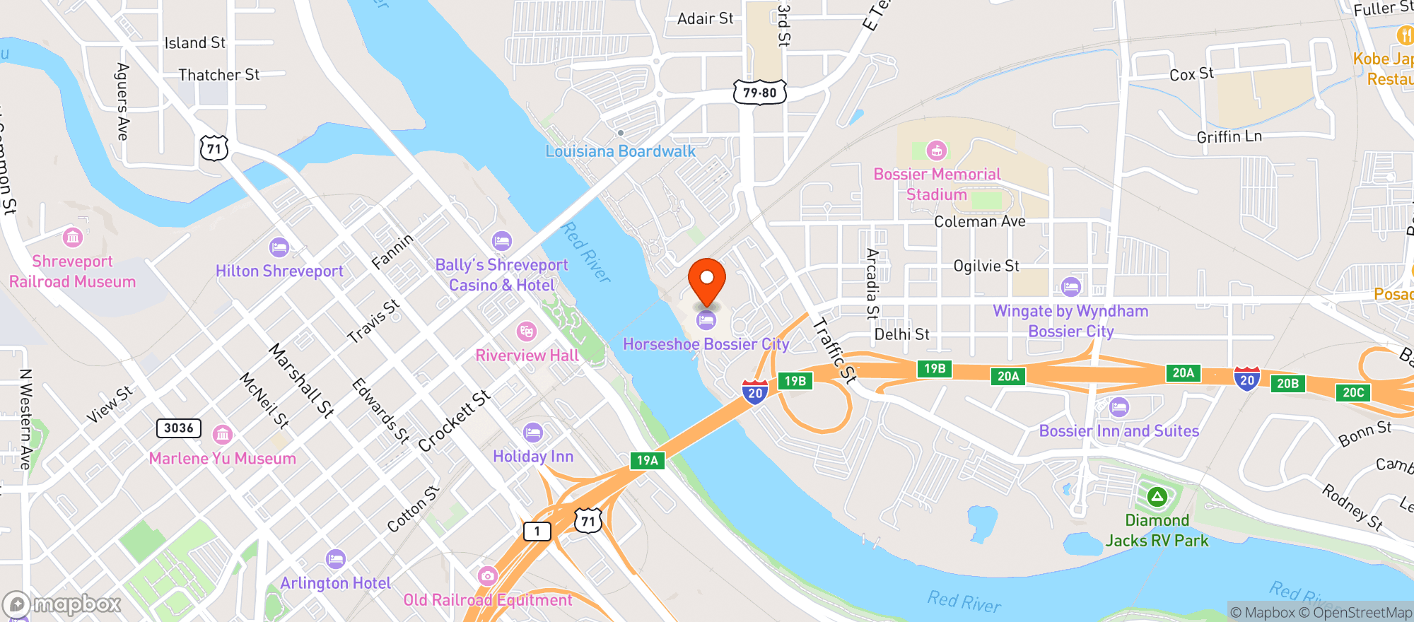 Map showing 8 Oz Burger Bar
