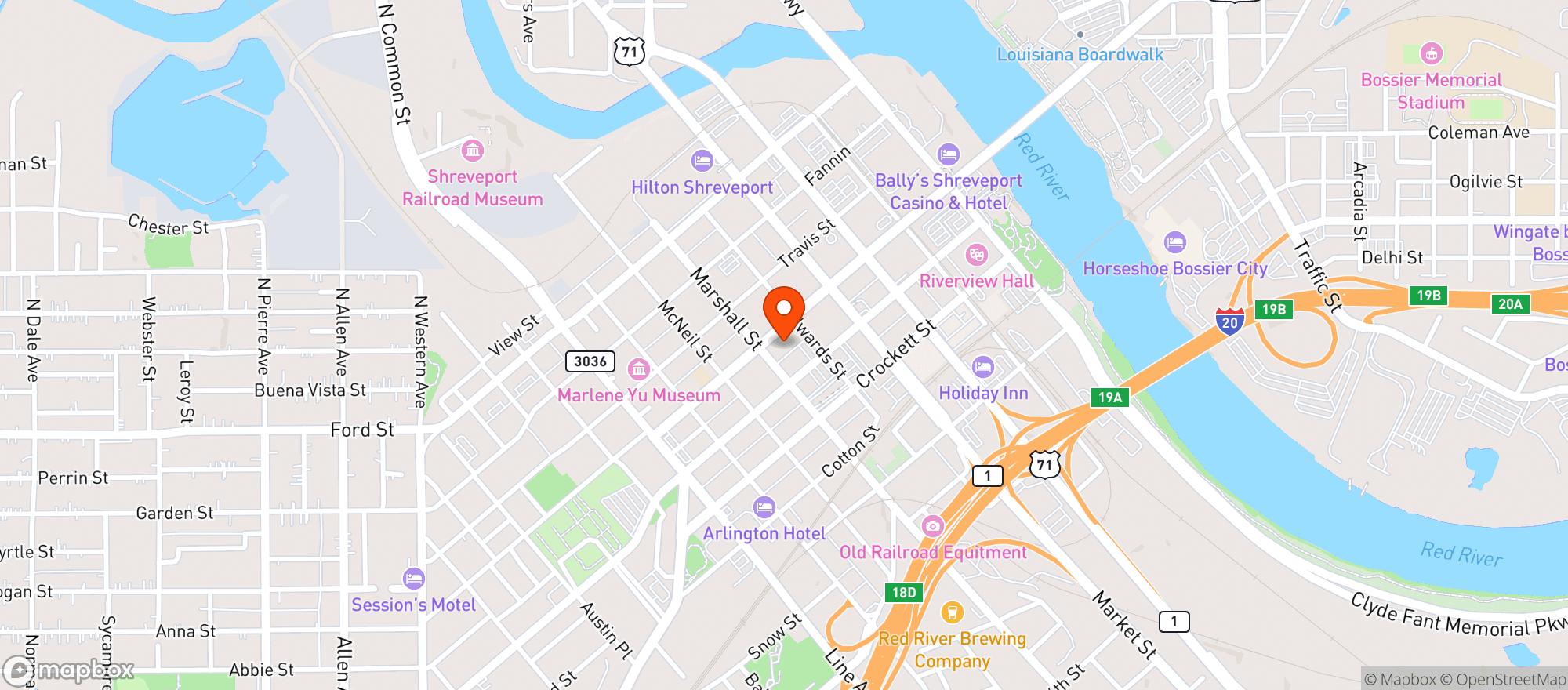 Map showing Noble Savage Tavern