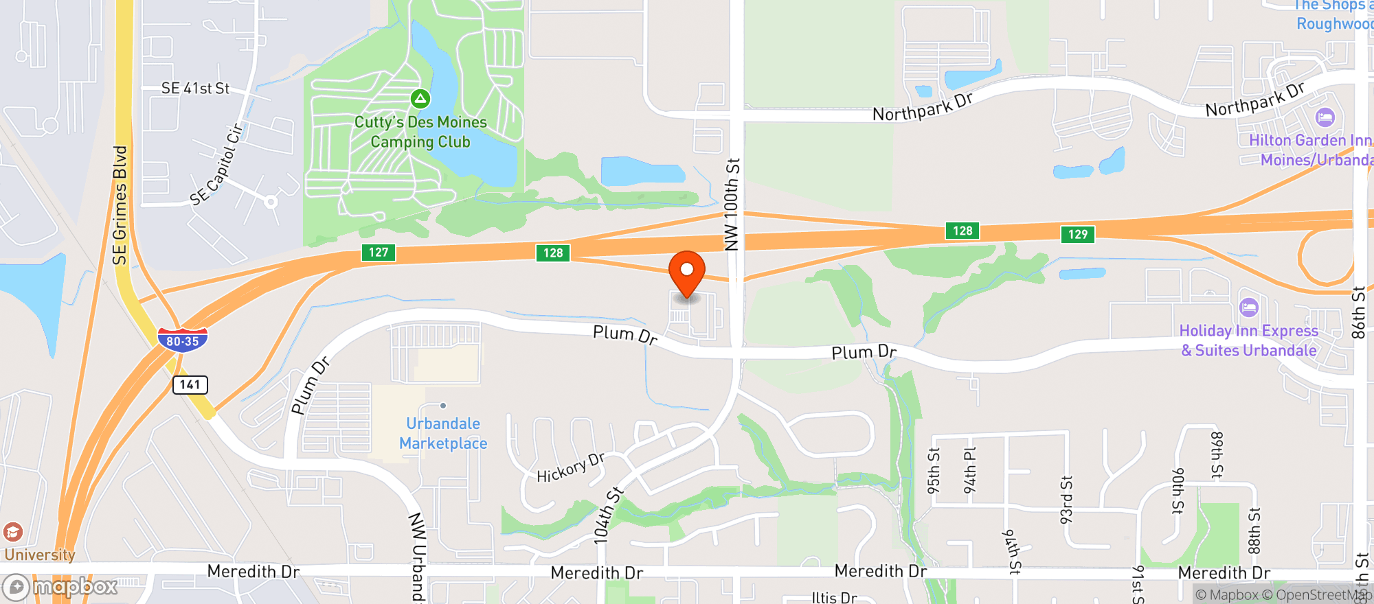 Map showing Kwik Star