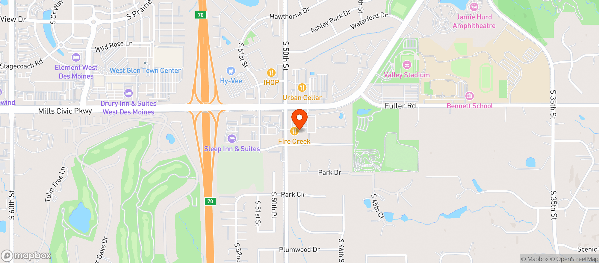 Map showing American Shaman West Des Moines